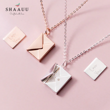 Load image into Gallery viewer, 925 Sterling Silver Envelope Love Letter Pendant
