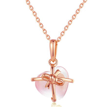 Load image into Gallery viewer, 925 Sterling Rose Quartz Premium Necklace

