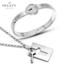 Load image into Gallery viewer, Love Lock Set (Bracelet with Locket)
