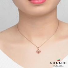 Load image into Gallery viewer, 925 Sterling Rose Quartz Premium Necklace
