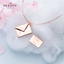 Load image into Gallery viewer, 925 Sterling Silver Envelope Love Letter Pendant
