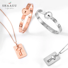 Load image into Gallery viewer, Love Lock Set (Bracelet with Locket)
